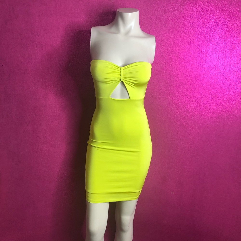 *3/$20* Lime Tube Top Stretchy Bodycon Dress